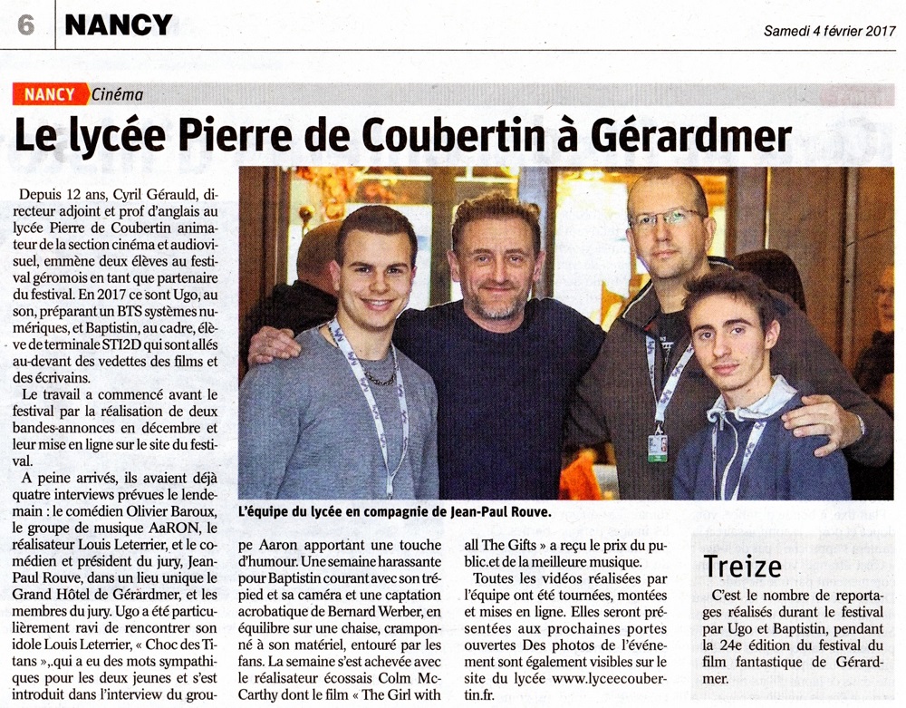 ARTICLE GERARDMER 04 02 2017 pour site